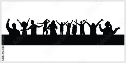 Logo Party Silhouette- Clubbing Vector Silhouette
