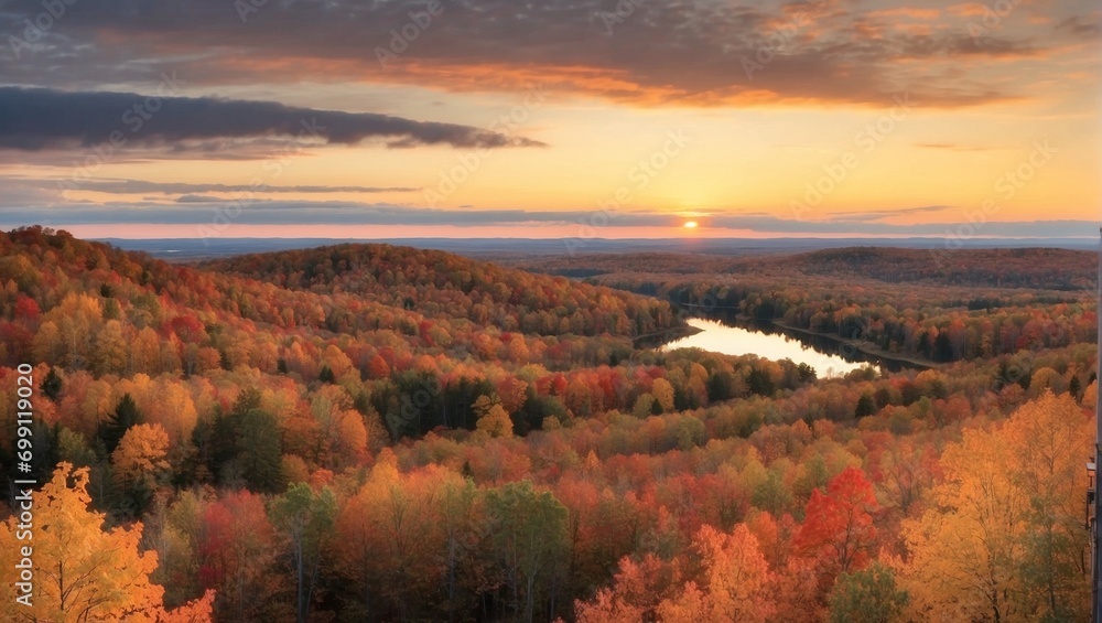 autumn landscape in the mountains