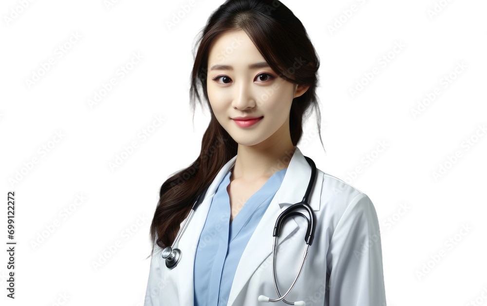 The Girl in Scrubs On Transparent Background The Girl in Scrubs On Transparent Background