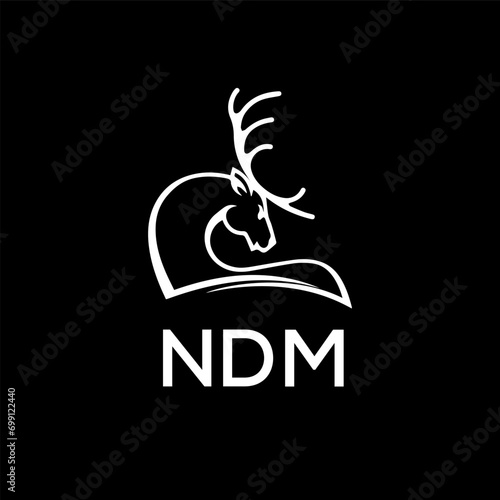 NDM Letter logo design template vector. NDM Business abstract connection vector logo. NDM icon circle logotype.
 photo