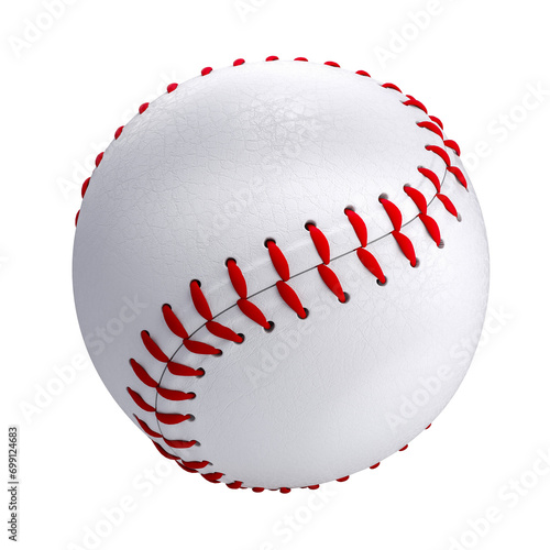 baseball isolated on a white background.