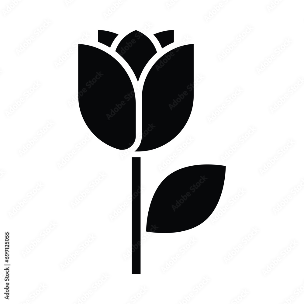 Rose flower icon vector on trendy design Rose flower icon vector on trendy design