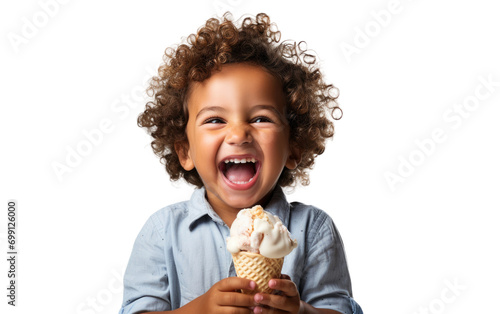 Happy Ice Cream Time On Transparent PNG