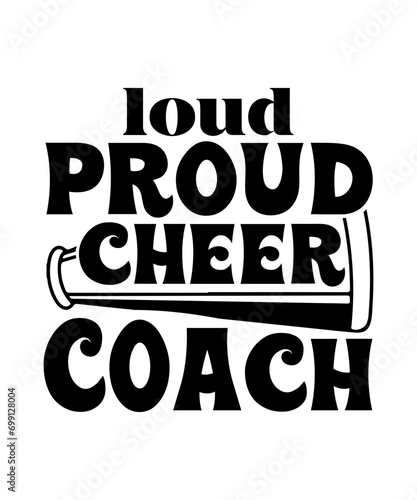 loud proud cheer coach svg