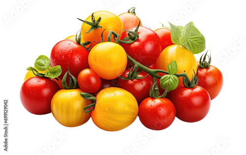 Flavor in a Tomato Cluster On Transparent Background photo