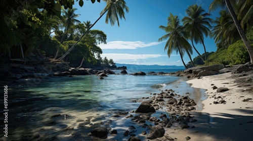 wild tropical beach