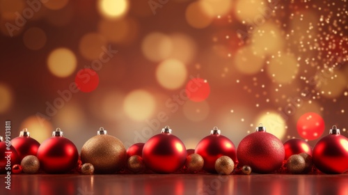 Warmth of the season through charming ornament background