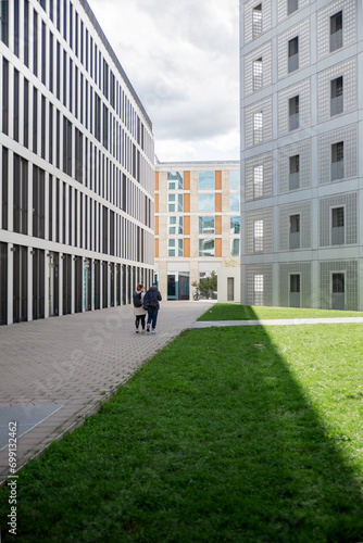 Modern Public Library of Stuttgart in Germany