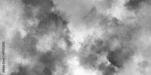 abstract gray background of white paper canvas black texture. Black powder explosion on white background. Before a heavy rainstorm. Rain clouds background.