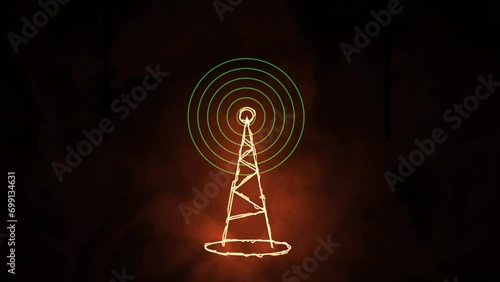 Technological networks. Concept for wireless mobile telecommunication services. 