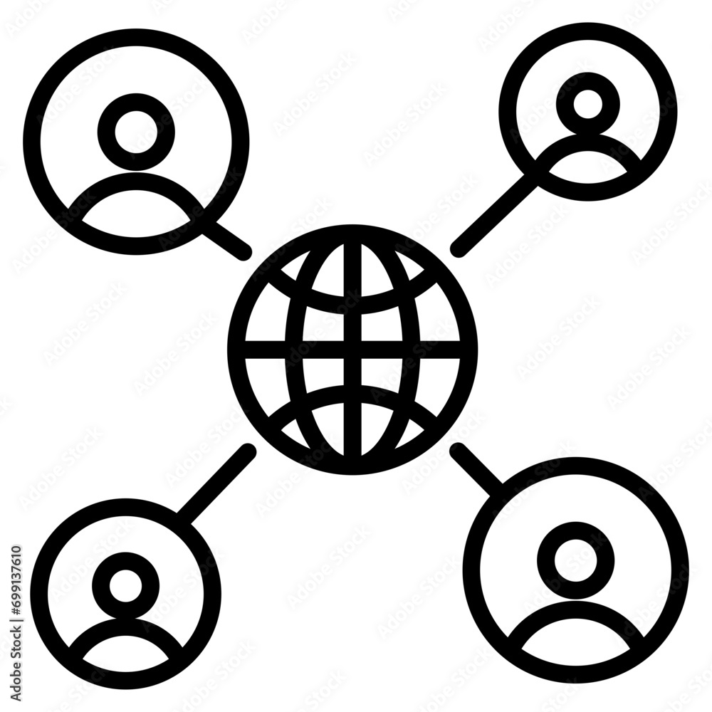 Global Reach Icon Element For Design Global Reach Icon Element For Design