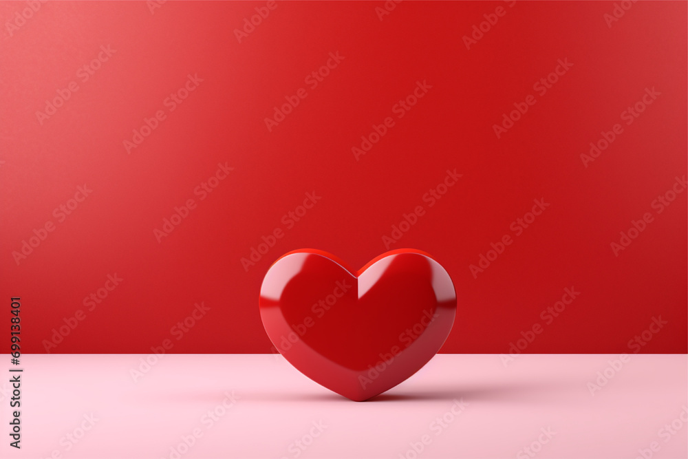 valentines day 3D heart shape