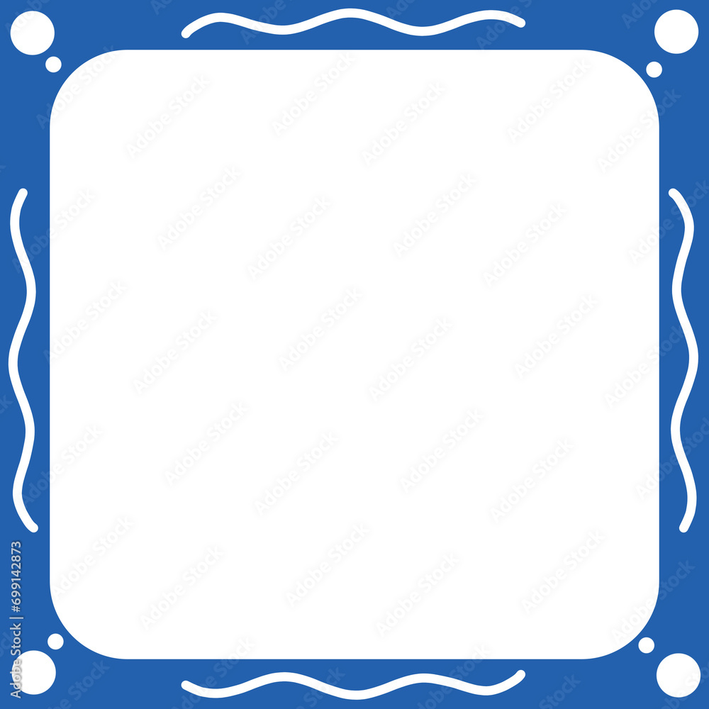 blue square frame cute blue square frame cute
