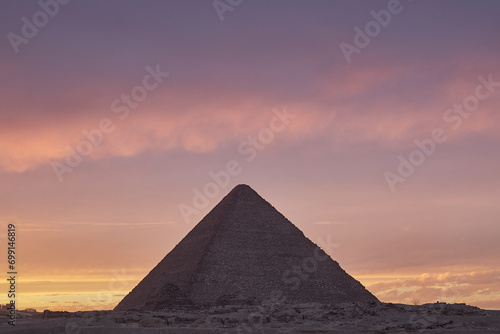 The Great Pyramid during Sunset