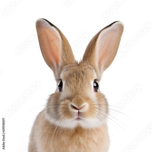 Photo of a Rabbit  A Close up  Isolated on Transparent Background  PNG