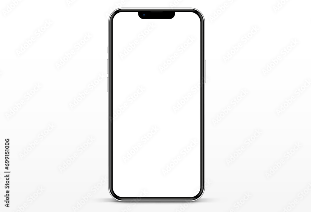 3D realistic high quality smartphone mockup with isolated background. Smart phone mockup collection. Device front view. 3D mobile phone with shadow on white background. 3D realistic high quality smartphone mockup with isolated background. Smart phone mockup collection. Device front view. 3D mobile phone with shadow on white background.