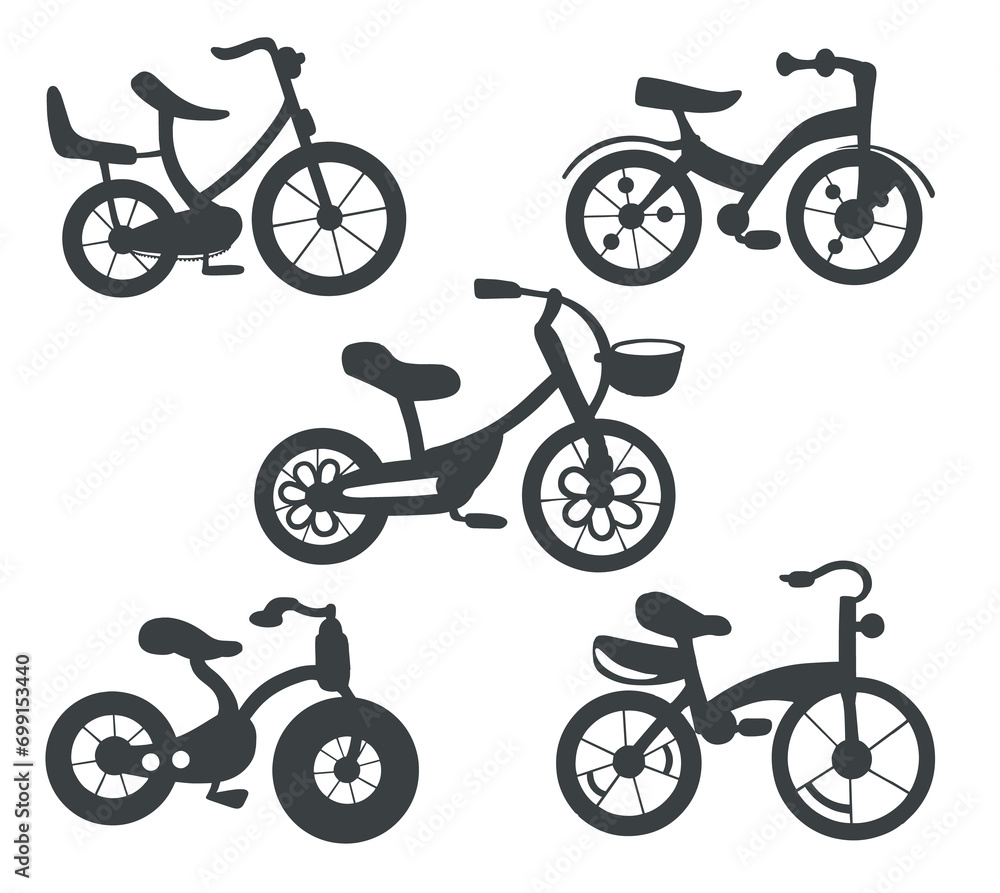 Bicycle silhouette vector template Bicycle silhouette vector template