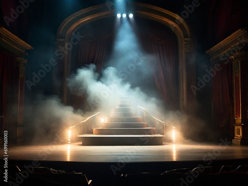 efeito palco fumaça show atmosfera iluminação entretenimento