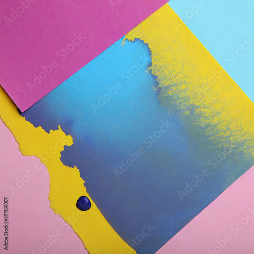 Abstract colorful background with space for your message. Top view. Flat lay photo