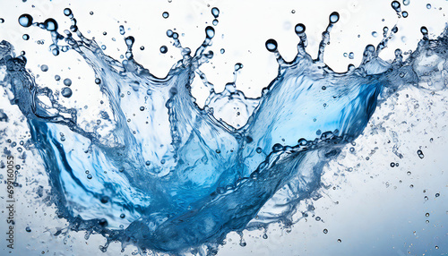 Blue water splash background. Vector illustration eps10. Water splash