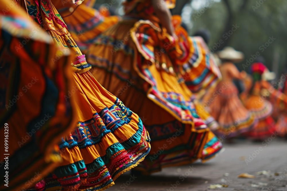 Traditional Dance: Colorful Folk Performance at Cinco de Mayo