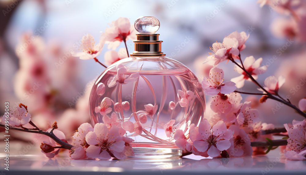Freshness of springtime blossoms in nature pink colored beauty generated by AI Freshness of springtime blossoms in nature pink colored beauty generated by AI