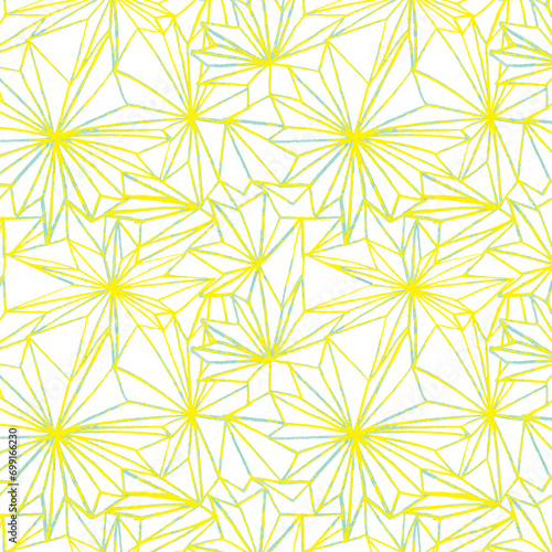 seamless pattern with yellow flowers