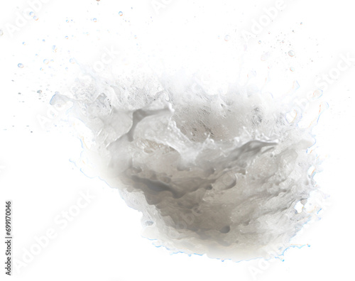 Splashing dirt isolated on transparent background. PNG