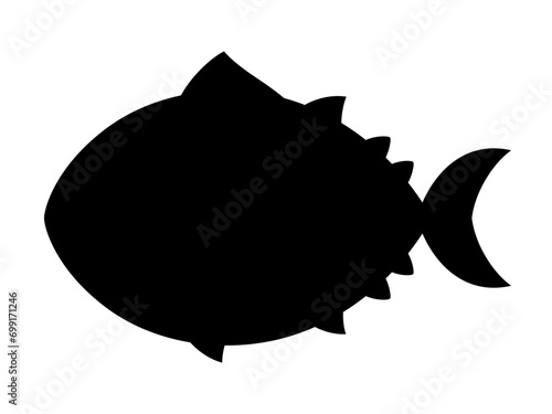 マグロのシルエット素材