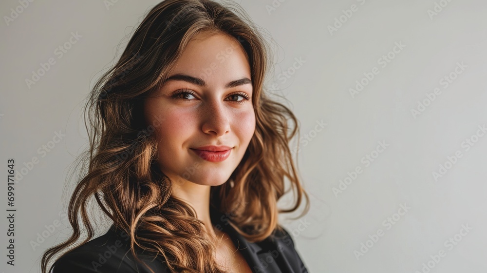 Portrait of a beautiful young business woman smiling copy space Portrait of a beautiful young business woman smiling copy space