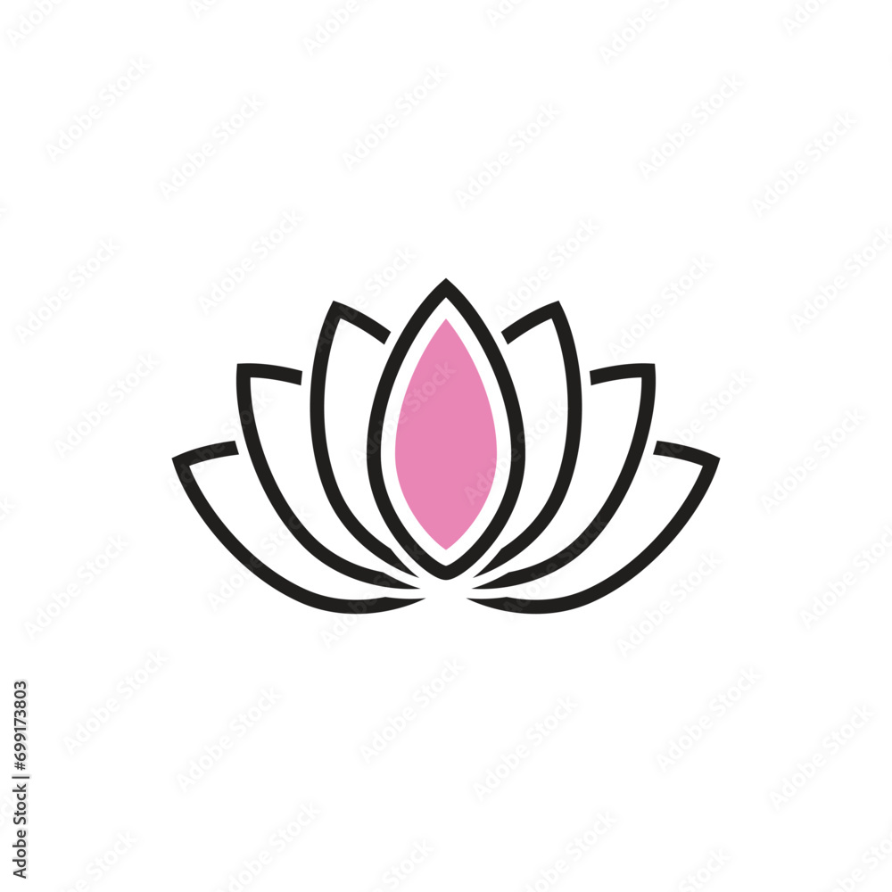 Obraz premium Lotus logos vector template symbol element nature