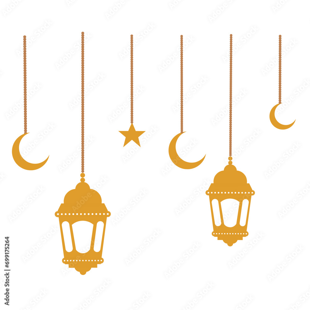 Islamic Lantern Decoration, Islamic Hanging Lantern, Ramadan Lantern Illustration Islamic Lantern Decoration, Islamic Hanging Lantern, Ramadan Lantern Illustration