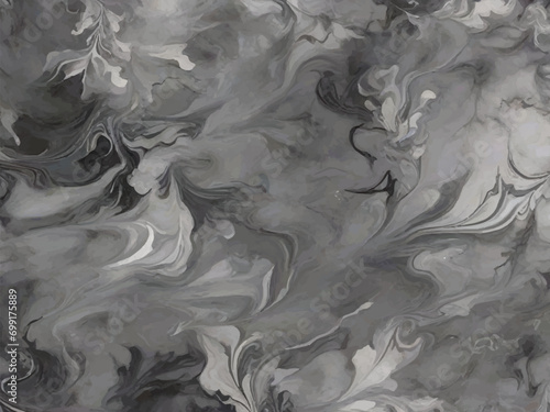 Misty Silver Veins: Ethereal Mist on a Marble Canvas