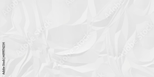 Abstract White wave paper crumpled texture. white fabric textured crumpled white paper background. panorama white paper texture background, crumpled pattern texture background.