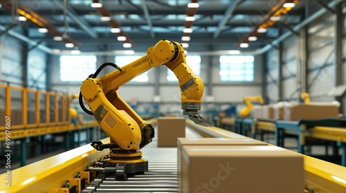 Robotic arm for packing with producing and maintaining logistics systems photo