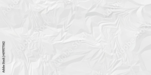 Abstract White wave paper crumpled texture. white fabric textured crumpled white paper background. panorama white paper texture background, crumpled pattern texture background.