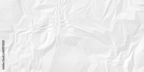 Abstract White wave paper crumpled texture. white fabric textured crumpled white paper background. panorama white paper texture background, crumpled pattern texture background.