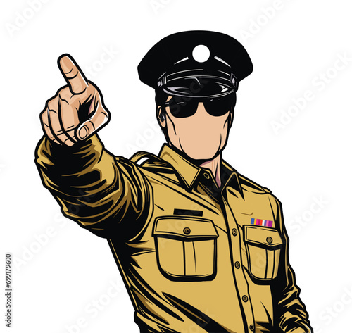 Indian Police officer in uniform