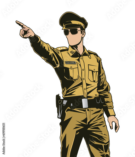 Indian Police officer in uniform