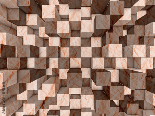 Illustration of abstract mosaic geometric background