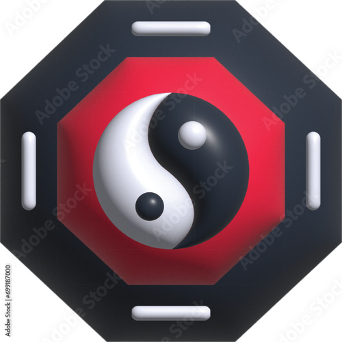 Pa kua 3D icon