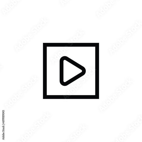 Free Download Video play button icon. Start audio or video action media symbol for apps and websites
 - GFXLoad