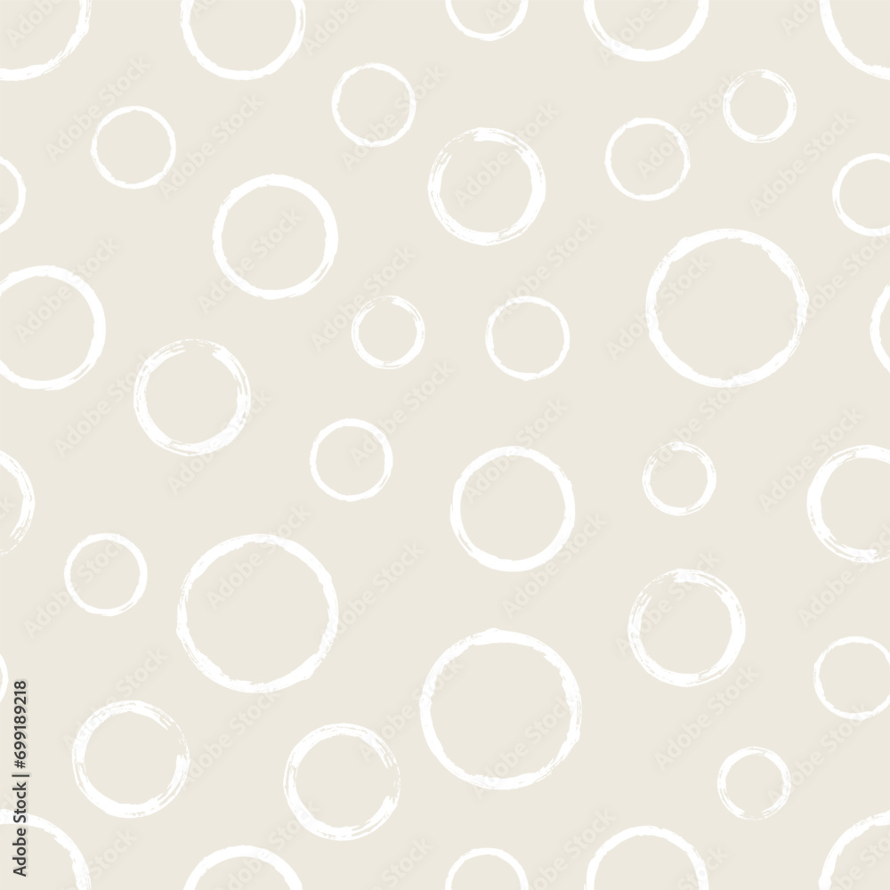 Seamless pattern with hand painted ink circles Seamless pattern with hand painted ink circles