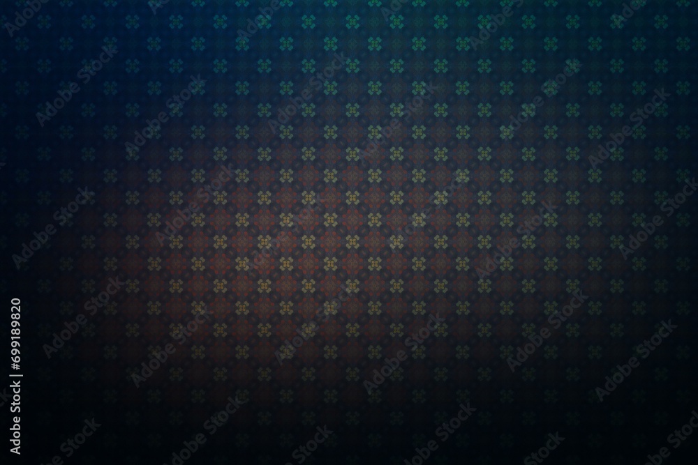 Background with a colorful, diverse cyclic pattern,  Big and small