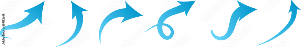Flat style curved arrow icon collection isolated. different kinds of arrow symbol indicator. for your apps, websites and UI or UX design Flat style curved arrow icon collection isolated. different kinds of arrow symbol indicator. for your apps, websites and UI or UX design