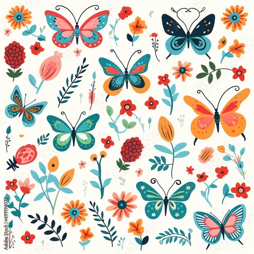 Floral pattern background photo 