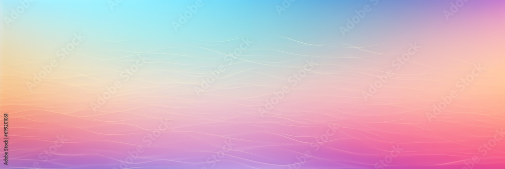 Abstract pastel holographic gradient banner background. Copy space for text.