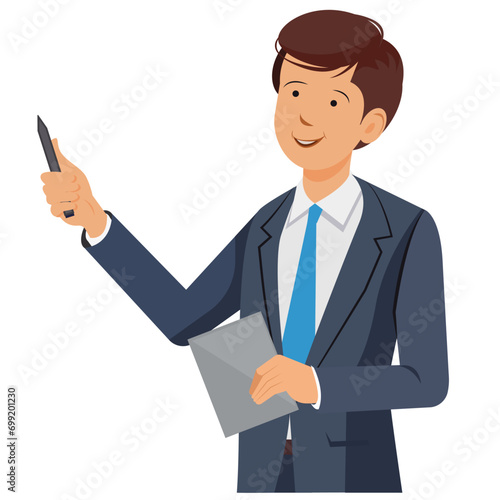 businessman giving a presentation People Icons