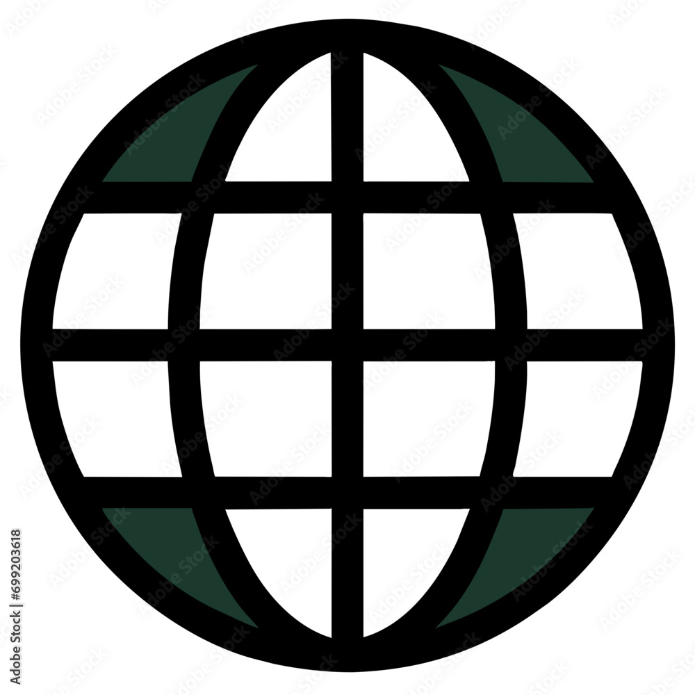 Network globe vektor icon illustation Network globe vektor icon illustation
