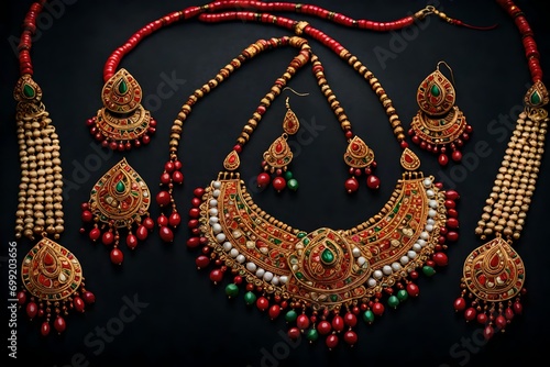 necklace with earrings